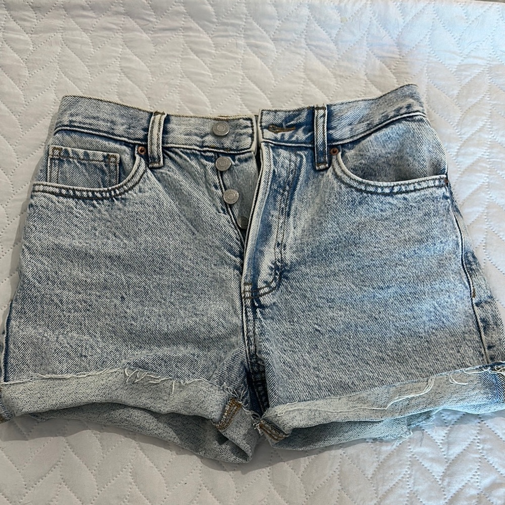 Denim High-Waisted Women's Shorts